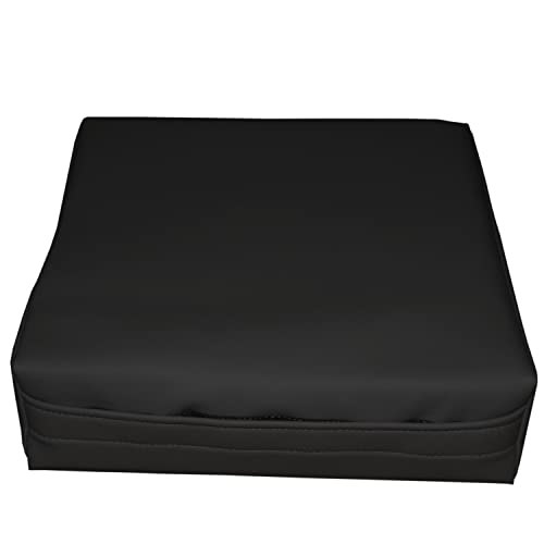 Rehabilitation Advantage Body Positioning Black Square Bolster 12 Inch x 12 Inch x 3 Inch