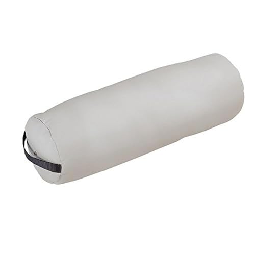 EARTHLITE Bolster Pillow Fluffy – Durable Massage Bolster, 100% PU Upholstery incl. Strap Handle/Professional Quality for Massage Tables/Back Pain Relief - color: Sterling
