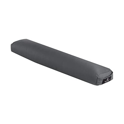 Hugger Mugger Pranayama Yoga Bolster - Very Firm, use Under Length of Spine for Deeper Breathing or Under Ankles, Handmade in The USA - color: Gray