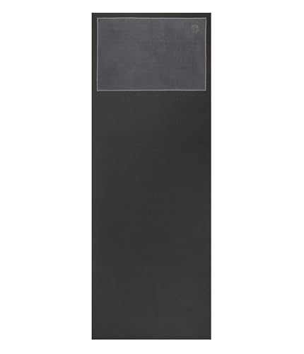 Manduka eQua Hand Towels - 16" | Rapid Moisture Activated Grip | Quick Drying, Soft Microfiber | Machine Washable | 16 x 24 inches | Thunder - color: Thunder, size: 16" x 24"