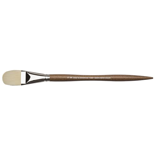 Winsor & Newton Artists' Oil Synthetic Brush, Filbert #16 | Synthetic Flagged Bristles, Excellent Color Carrying Capacity, Handmade in England, For Oil Paint - style: Filbert #16