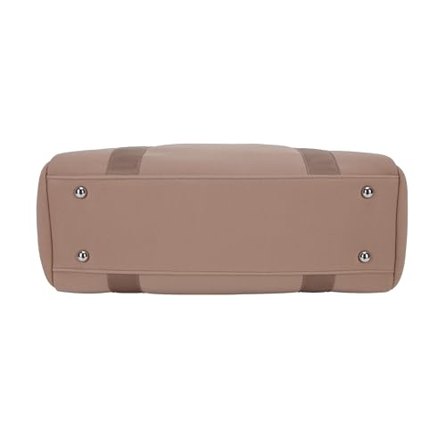 Jessica Simpson Countryside Travel Tote with Zipper Shoulder Carry On Work Bag for Women - color: Mocha Mousse