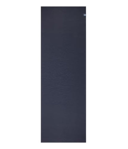 Manduka eKOLite Yoga Mat 71" - 4mm | Natural Rubber | Eco-Friendly | Soft Textured Surface | Natural Next-to-Skin Feel | 71 x 26 inches | Charcoal Grey - color: Midnight, size: 71" x 24"