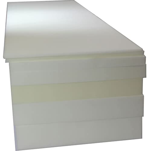 Mybecca 1/2" X 24" X 72" Regular Density Urethane Upholstery Foam (Upholstery Sheet, Foam Padding) - color: Medium Density, style: 0.5X24X72