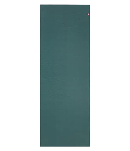 Manduka eKOLite Yoga Mat 71" - 4mm | Natural Rubber | Eco-Friendly | Soft Textured Surface | Natural Next-to-Skin Feel | 71 x 26 inches | Charcoal Grey - color: Deep Sea, size: 71" x 24"