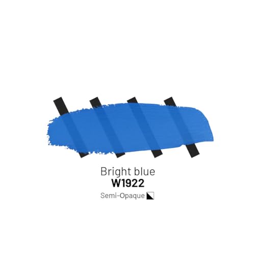 KAMENSKAYA Acrylic Inks for Artists - Bright Blue Acrylic Ink, 3.38 Fl Oz (100 ml) | Highly Concentrated, Multifunctional Liquid Acrylic Paint - color: Bright Blue