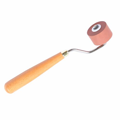 BANLTRE Rubber Brayer Roller for Printmaking, Ideal for Anti Skid Tape Construction Tools, Print,Craft Stamping Brayers for Wallpapers and Scrapbooks (0.8") - size: 0.8"