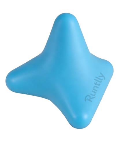 Trigger Point Massage Tool, 3" × 2.6", Deep Tissue Manual Massage Ball for Muscle Knots & Myofascial Release, Physical Therapy Tool for Plantar Fasciitis, Foot Hand Hip & Back Soreness Relief - color: Blue
