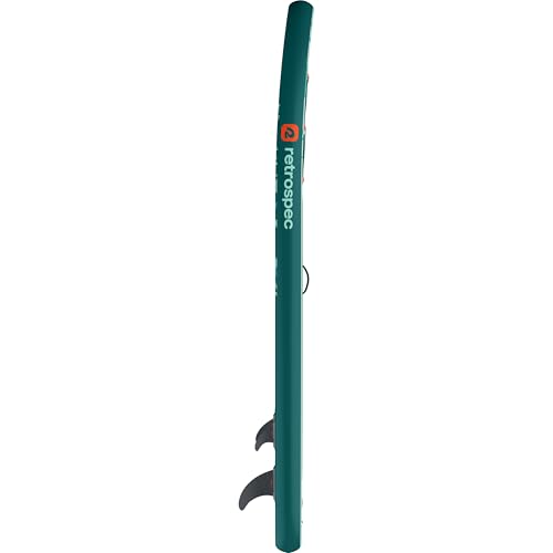 Retrospec Weekender Inflatable Stand Up Paddle Board Includes Paddle, Pump, and Accessories 10’6” Lightweight iSUP, Puncture Resistant Inflatable Paddle Board for Adults - color: Seafoam Ripple
