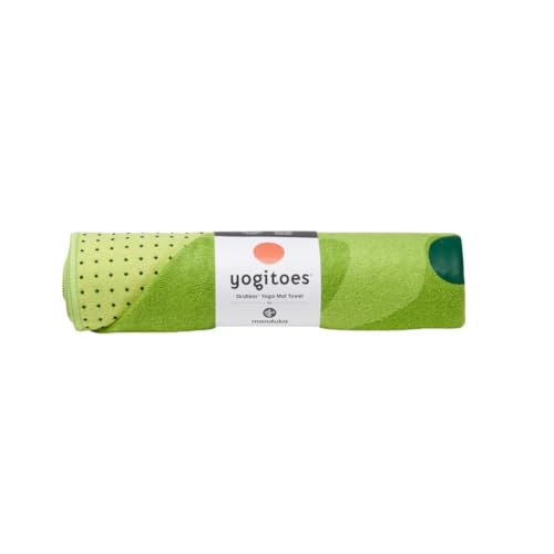 Manduka Yogitoes Hot Yoga Mat Towel - 71" | Moisture Activated Grip | Patented Silicone Nubs | Highly Absorbent, Durable & Easy Care | Made from Recycled Materials | 71 x 24 Inches | Forrest - color: Forrest, size: 71" x 24"