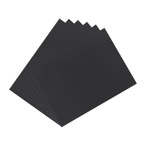 uxcell Black EVA Foam Sheets, 8.3x5.9in 2mm Thick Handicraft Foam Paper for DIY Craft Projects Art Card Party Decoration, 6 Pcs - color: Black