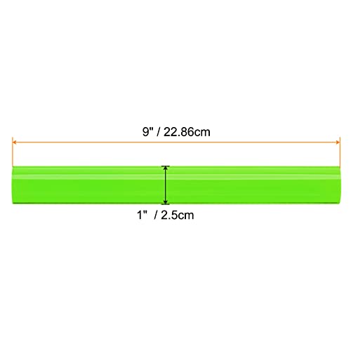 HARFINGTON Acrylic Clay Roller 9 Inch x 1 Inch Solid Non-Stick Plastic Round Tube Roller Polymer Clay Rod Fondant Rolling Pin for Shaping, Sculpting, Modeling DIY Crafts, Green - color: Green, size: 9 Inch x 1 Inch
