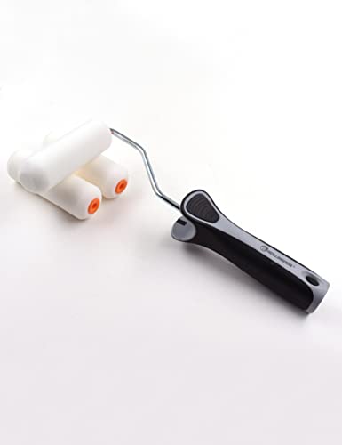 ROLLINGDOG 4 Inch Paint Roller Frame with Single Rod | Use With 4 Inch Mini Paint Roller Covers for Cutting in and Detail Painting - color: 4" Roller Frame
