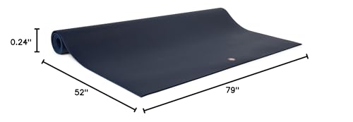 Manduka PRO Yoga Mat - 6mm | Lifetime Durability | Hygienic Construction | Premium Studio Quality | Teacher Approved - color: Midnight, size: 79" x 52"