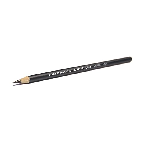 Prismacolor Ebony Graphite Drawing Pencils, Black, Adult Coloring, Box Of 12 - style: Graphite Pencils