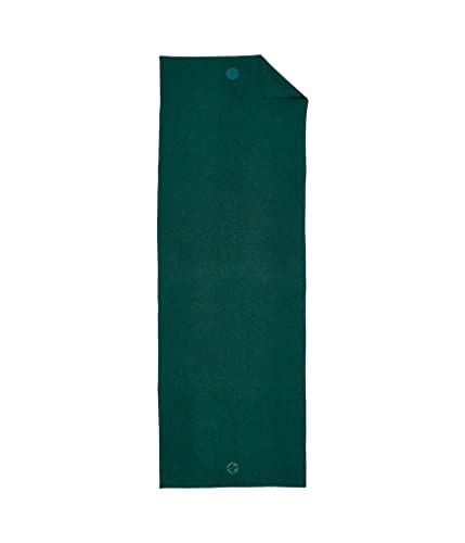 Manduka Yogitoes Hot Yoga Mat Towel - 71" | Moisture Activated Grip | Patented Silicone Nubs | Highly Absorbent, Durable & Easy Care | Made from Recycled Materials | 71 x 24 Inches | Deep Sea - color: Deep Sea, size: 71" x 24"