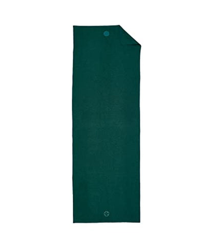 Manduka Yogitoes Hot Yoga Mat Towel - 71" | Moisture Activated Grip | Patented Silicone Nubs | Highly Absorbent, Durable & Easy Care | Made from Recycled Materials | 71 x 24 Inches | Deep Sea - color: Deep Sea, size: 71" x 24"