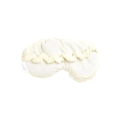 warmies Microwavable Eye Mask, Weighted Sleep Mask, French Lavender, Cream - color: Cream