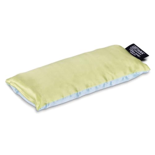 TARA Spa Therapy Aroma Wellness Aromatherapy Silk Eye Pillow, Relaxation Sooth Eye Strain, Calm Renew, Green