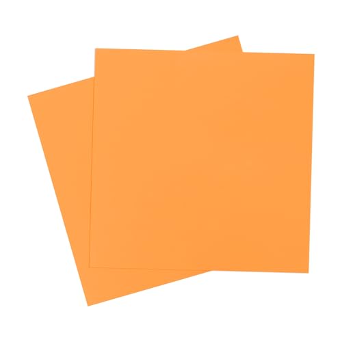 MECCANIXITY Foam Sheets Crafts 10x10 Inch 5mm EVA Craft Foam Paper Foam Sheets for Crafts Projects DIY Cosplay Modeling, Orange, 2 Sheets - color: Orange, size: 5mm