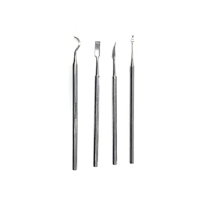 CYNAMED 4 Pc Stainless Steel Spatula Wax & Clay Sculpting Tool Set - Unique Set of 4 - style: 4PC