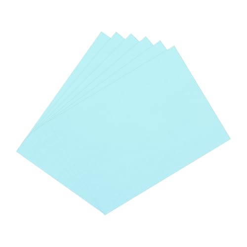uxcell Light Blue EVA Foam Sheets, 7.9x5.9in 2mm Thick Handicraft Foam Paper for DIY Craft Projects Art Card Party Decoration, 6 Pcs - color: Light Blue