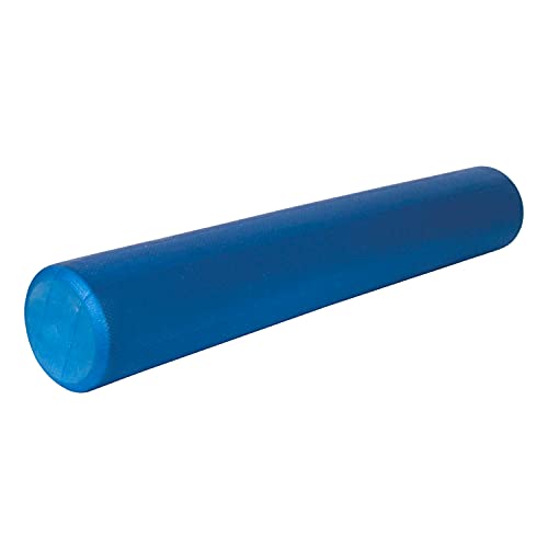AEROMAT Elite Foam Roller - 6" Diameter - 36" Long - Blue - Intended for Pilates /Training /Muscle Relief