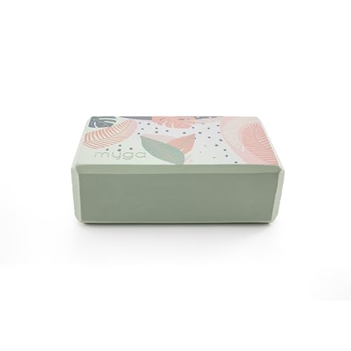 MYGA Yoga Block,Lightweight EVA Foam Yoga Brick,High Density Non-Slip Block for Yoga Poses, Pilates, Balance and Flexibility - color: Palm, size: One Size