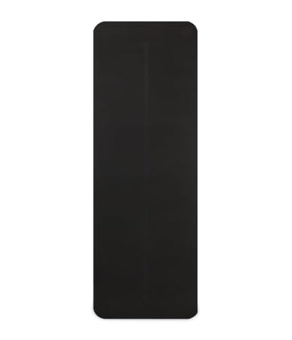 Manduka Begin Yoga Mat 68" - 5mm Cushioning | Comfortable, Lightweight & Reversible with Alignment Stripe | Budget-Friendly | 68 x 24 inches - style: Black