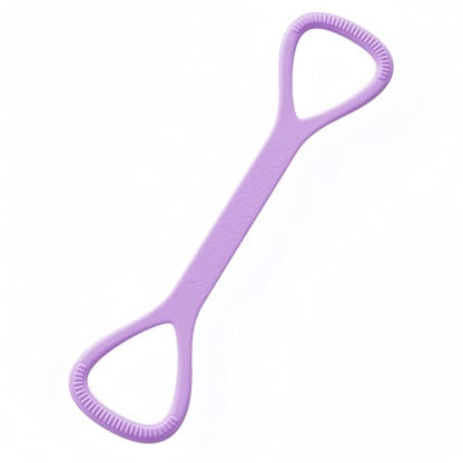 Figure 8 Resistance Band with Non-Slip Handles - color: 15LB Purple