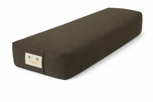 Kakaos Small Rectangual Yoga Bolster | Cotton Cover - color: Purple