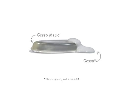 8-Pack! YippyGroove Gesso Canvas Primer Silicone Brush - Gesso Magic for Primer Paint - Art Supplies, Painting Supplies for Any Art Set, Acrylic Paint, Sculpting, Pottery & More (GMOrigx4Pack) - style: GMOrigx4Pack