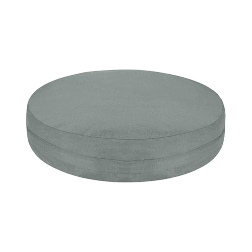 uxcell Round Floor Pillow 15.7" Floor Cushion Cover Pillow Protector - color: Gray, size: 15.8" x 15.8" (Pack of 1)