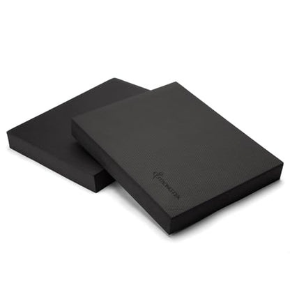 StrongTek Foam Balance Pad, High-Density TPE, 15.8 x 13 x 2 in, Non-Slip - color: Grey-Set of 2