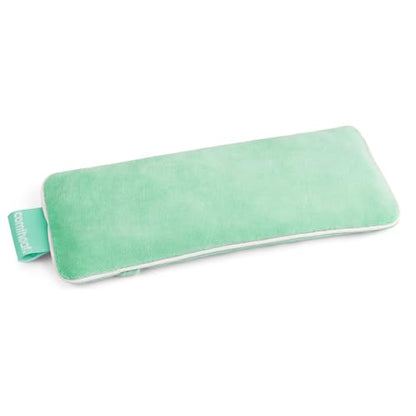 Unscented Weighted Eye Pillow, Soft Plush Removable Cover | Moist Heat & Cold Therapy, Natural Aromatherapy Eye Compress Pillow for Relaxation, Yoga, Meditation, and Sleep, Green - color: Green (No Scent Added)