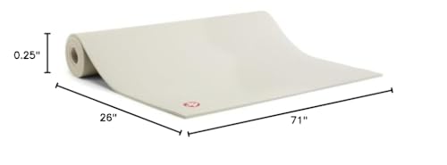 Manduka PRO Yoga Mat - 6mm | Lifetime Durability | Hygienic Construction | Premium Studio Quality | Teacher Approved - color: Sand, size: 71" x 26"