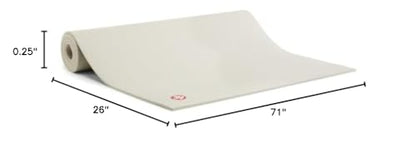 Manduka PRO Yoga Mat - 6mm | Lifetime Durability | Hygienic Construction | Premium Studio Quality | Teacher Approved - color: Sand, size: 71" x 26"