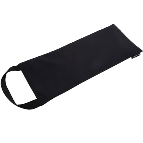 Everyday Yoga Sandbag Cotton Unfilled, Zipper Cover with Inner Bag - Black