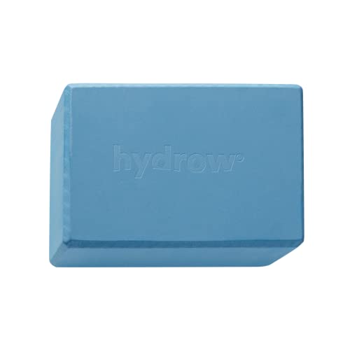 Hydrow Yoga Blocks, Lightweight EVA Foam Blocks for Yoga & Pilates | 9 x 6 x 4 inches, Supportive EVA Foam, Stability for Poses & Meditation, Blue, Home and Studio Ready