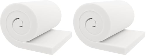 GoTo Foam 2" Height x 24" Width x 72" Length 43ILD (Firm) Upholstery Cushion Made in USA (Pack of 2) - color: Firm, size: 2x24x72 (Pack of 2)