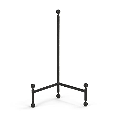 TRIPAR Modern Tripod Easel Display, Black Finish - Lightweight & Durable Design - Perfect for Displaying Decorative Pictures, Artwork, Plates, Tiles, & More (12 Inch) - size: 12 Inch