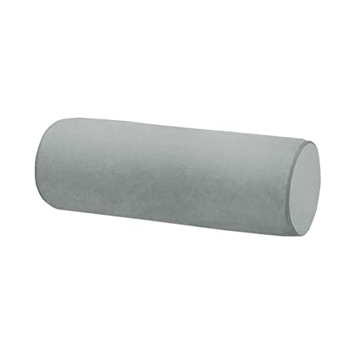 Neck Roll Pillowcases Velvet Cylindrical Pillow Covers 16"x6" with Hidden Zipper for House Home Decor Neck Roll Pillow Cervical Neck Roll Memory Pillow Cylinder Round Cushion (Gray, 16x6) - color: Gray