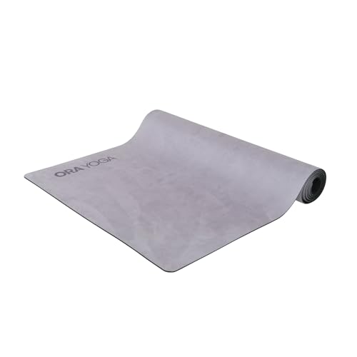 Non-Toxic Premium Suede Large Workout Mat - 3mm Thick With Strap - Eco-Friendly Exercise Mat for Women & Men - Non-Slip for Pilates, Gym, Home Workout