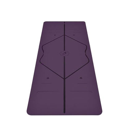 Liforme Classic Yoga Mat - Patented Alignment Design, Ultimate Grip - color: Purple