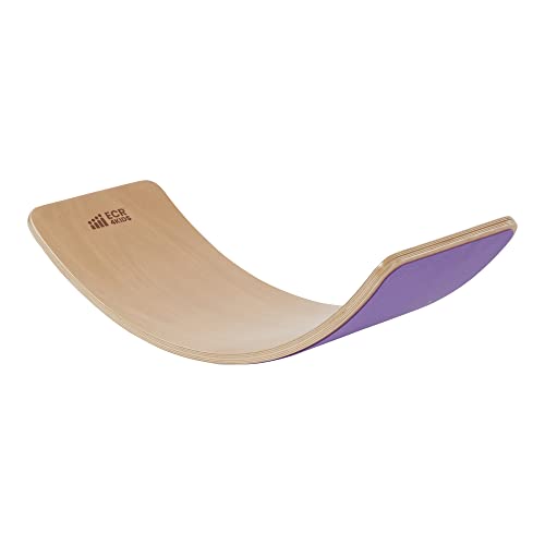 ECR4Kids Balance Board, Montessori Toy, Purple - color: Purple