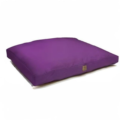 Zabuton Meditation Mat (36"×28"×2") Luxurious Meditation Cushion for Kneeling Sitting Large Floor Pillow Zafu/Bench-Washable Cotton Cover 100% Organic Cotton Filling (Purple)