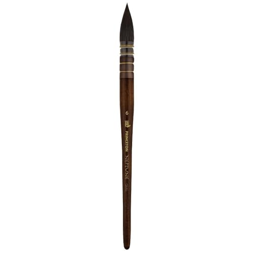 Princeton Artist Brush, Neptune Series 4750, Synthetic Squirrel Watercolor Paint Brush, Quill, Size 8 - size: Size 8