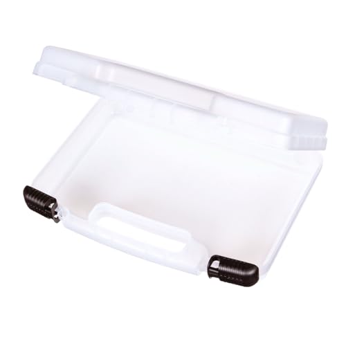 ArtBin 8014AB 14 inch Quick View Carrying Case, Portable Art & Craft Organizer with Handle, [1] Plastic Storage Case, Translucent - size: 14 inch - Standard