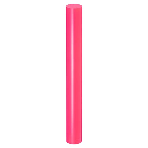 HARFINGTON Acrylic Clay Roller 9 Inch x 1 Inch Solid Non-Stick Plastic Round Tube Roller Polymer Clay Rod Fondant Rolling Pin for Shaping, Sculpting, Modeling DIY Crafts, Rose Red - color: Rose Red, size: 9 Inch x 1 Inch