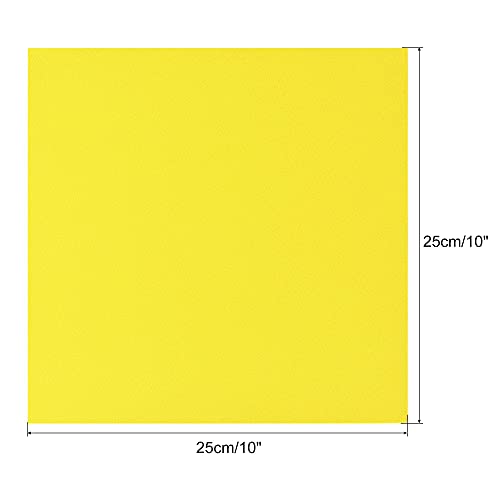 uxcell Yellow EVA Foam Sheets 10 x 10 Inch 3mm Thickness for Crafts DIY Projects, 4 Pcs - color: Yellow